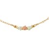 Mt Rushmore Black Hills Gold Rose Ankle Bracelet - G 8002