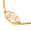 Landstrom's Original Black Hills Gold Hummingbird and Flower Bracelet - G L07245