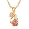 Landstrom's Original Black Hills Gold Rose Pendant - G LF3169
