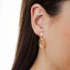 Mt Rushmore Black Hills Gold Double Wreath Post Dangle Earrings - G 3132LD - Image 2