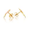Mt Rushmore Black Hills Gold Leaf & Vine Earrings - G 3168 - Image 3