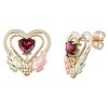 Black Hills Gold by TRJ Royal Heart Garnet Earrings - G C5786G