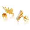 Mt Rushmore Black Hills Gold Butterfly Post Earrings - G 348 - Image 3
