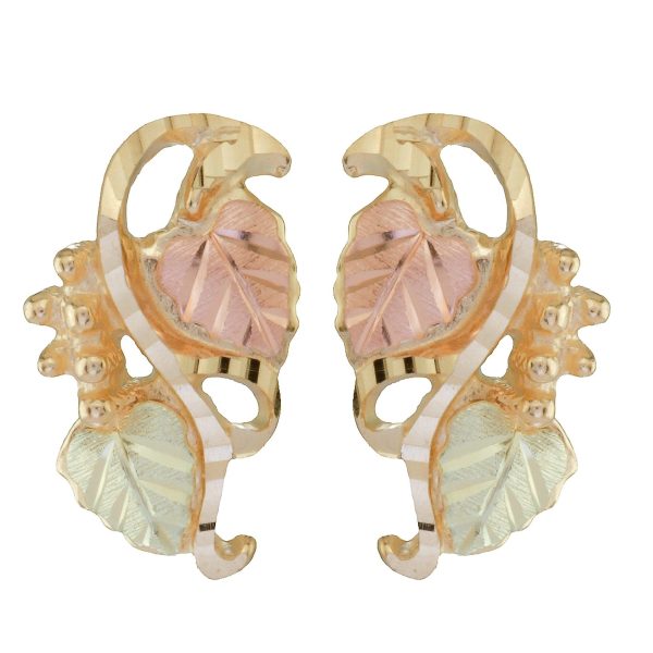 Black Hills Gold by TRJ Intertwined Vines Earrings - G C5326