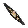 Mt Rushmore Black Hills Gold on Black Enameled Brite Cut Cuff Bracelet - G 8371 - Image 2