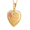 Landstrom’s Original Black Hills Gold "I Love You" Heart Locket Pendant - G L03606