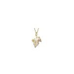 Landstrom’s Original Black Hills Gold Vine and Grape Cluster Pendant - G LPE333