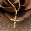 Landstrom’s Original Black Hills Gold Cross Pendant - G LPE485 - Image 2