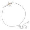 Landstrom’s Original Black Hills Gold on Silver Sideways Cross Bolo Bracelet - MRLBR701B