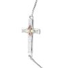 Landstrom’s Original Black Hills Gold on Silver Sideways Cross Bolo Bracelet - MRLBR701B - Image 2
