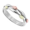Landstrom’s Original Black Hills Gold on Silver Dainty Leaves Ring - MRLLR3059