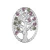 Black Hills Gold on Silver by TRJ Family Jewelry Generational Tree Pendant with 1-14, 2.5mm Synthetic Birthstones - MRC3410-SY - Image 16