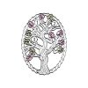 Black Hills Gold on Silver by TRJ Family Jewelry Generational Tree Pendant with 1-14, 2.5mm Synthetic Birthstones - MRC3410-SY - Image 14