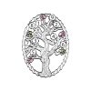 Black Hills Gold on Silver by TRJ Family Jewelry Generational Tree Pendant with 1-14, 2.5mm Synthetic Birthstones - MRC3410-SY - Image 8