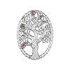 Black Hills Gold on Silver by TRJ Family Jewelry Generational Tree Pendant with 1-14, 2.5mm Synthetic Birthstones - MRC3410-SY - Image 6