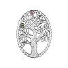 Black Hills Gold on Silver by TRJ Family Jewelry Generational Tree Pendant with 1-14, 2.5mm Synthetic Birthstones - MRC3410-SY - Image 5