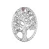 Black Hills Gold on Silver by TRJ Family Jewelry Generational Tree Pendant with 1-14, 2.5mm Synthetic Birthstones - MRC3410-SY - Image 4