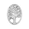 Black Hills Gold on Silver by TRJ Family Jewelry Generational Tree Pendant with 1-14, 2.5mm Synthetic Birthstones - MRC3410-SY - Image 3