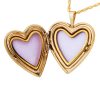 Mt Rushmore Black Hills Gold Heart Locket Pendant - G 20323 - Image 2