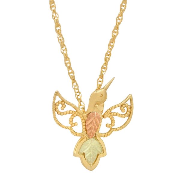 Black Hills Gold by TRJ Hummingbird Pendant - G C25724