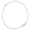 Mt Rushmore Black Hills Gold on Silver Ankle Bracelet - MR8073