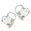 Landstrom’s Original Black Hills Gold on Silver Opal Heart Earrings - MRLER628P