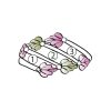 Landstrom’s Original Black Hills Gold Family Jewelry Triple Channel Ring with 2-6, 2.5mm Synthetic Birthstones - G LD2155-SY - Image 6