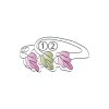 Landstrom’s Original Black Hills Gold on Silver Family Jewelry Triple Leaf Ring with 2-6, 2.5mm Synthetic Birthstones - MRLLR2251-SY - Image 7