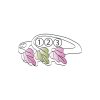 Landstrom’s Original Black Hills Gold on Silver Family Jewelry Triple Leaf Ring with 2-6, 2.5mm Synthetic Birthstones - MRLLR2251-SY - Image 6