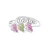 Landstrom’s Original Black Hills Gold on Silver Family Jewelry Triple Leaf Ring with 2-6, 2.5mm Synthetic Birthstones - MRLLR2251-SY - Image 5