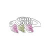 Landstrom’s Original Black Hills Gold on Silver Family Jewelry Triple Leaf Ring with 2-6, 2.5mm Synthetic Birthstones - MRLLR2251-SY - Image 3