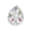 Mt Rushmore Black Hills Gold on Silver Family Jewelry Family Tree Pendant with 2-8, 3mm Synthetic Birthstones - MR20345-SY - Image 9