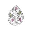 Mt Rushmore Black Hills Gold on Silver Family Jewelry Family Tree Pendant with 2-8, 3mm Synthetic Birthstones - MR20345-SY - Image 6