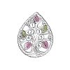 Mt Rushmore Black Hills Gold on Silver Family Jewelry Family Tree Pendant with 2-8, 3mm Synthetic Birthstones - MR20345-SY - Image 5