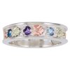 Black Hills Gold on Silver by TRJ Family Jewelry Ring with 1-7, 2.5mm Synthetic Birthstones - MRC40615-SY