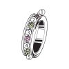 Black Hills Gold on Silver by TRJ Family Jewelry Ring with 1-7, 2.5mm Synthetic Birthstones - MRC40615-SY - Image 5