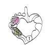 Black Hills Gold by TRJ Family Jewelry Heart Pendant with 1-6, 2.5mm Synthetic Birthstones - G C2662-SY - Image 8