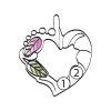 Black Hills Gold by TRJ Family Jewelry Heart Pendant with 1-6, 2.5mm Synthetic Birthstones - G C2662-SY - Image 7