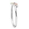 Mt Rushmore Black Hills Gold on Silver Heart Ring - MRSD1853 - Image 2